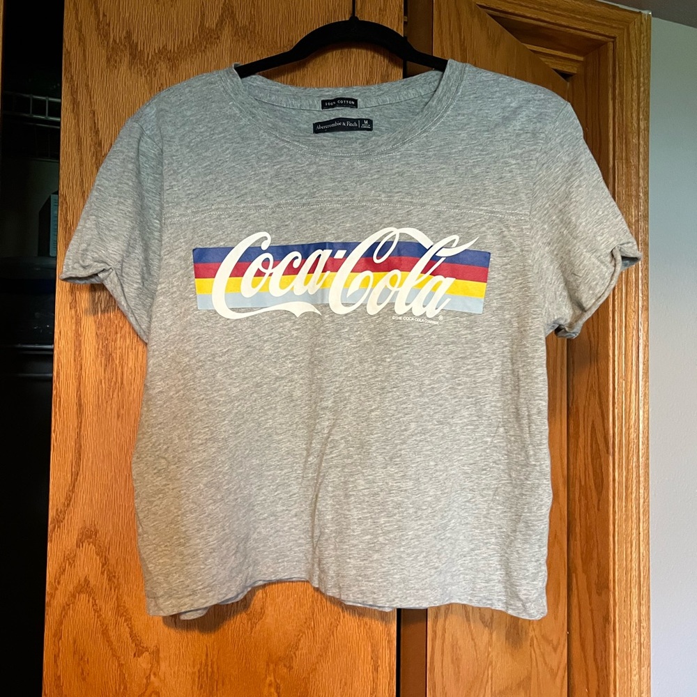 Abercrombie and fitch coca cola shirt, size: medium